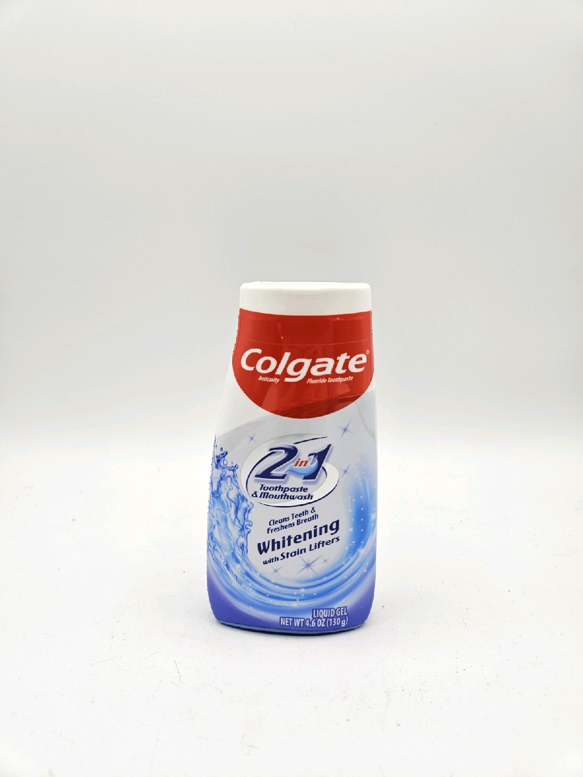Colgate 2 in 1 Toothpaste and Whitening Mouthwash, Mint, 4.6 oz Squeeze Bottle
