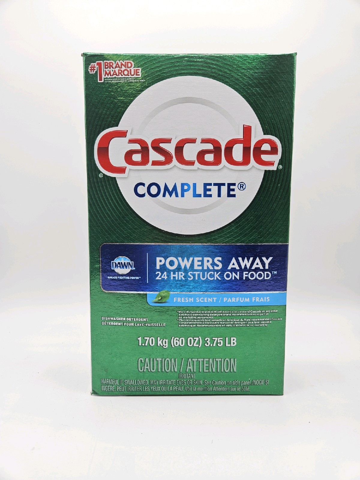 Cascade Complete Powder Dishwasher Detergent Fresh Scent 60 Oz