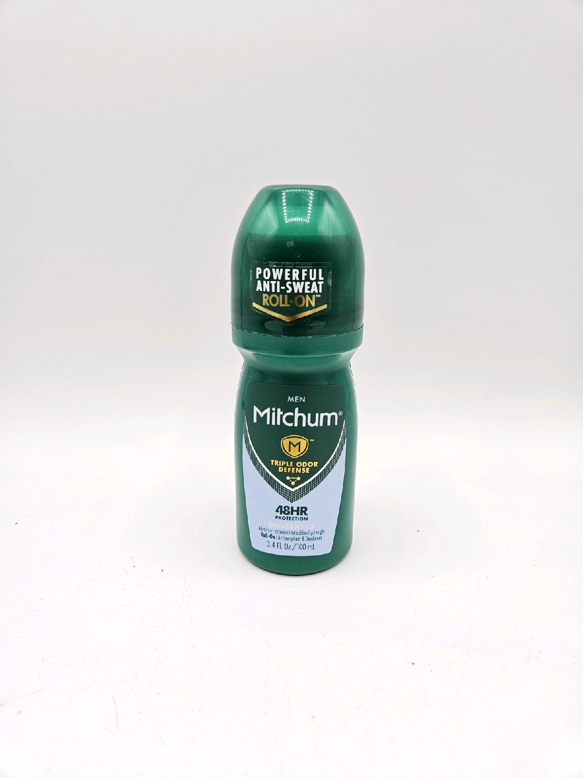 Mitchum Men Antiperspirant Deodorant Roll On, Unscented 3.4 oz
