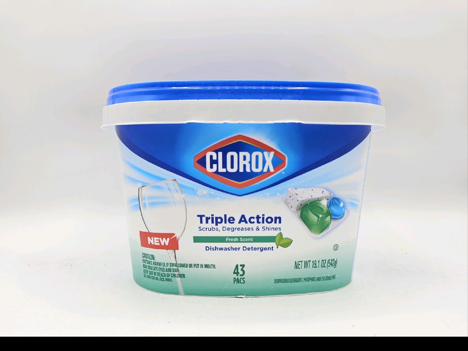 Clorox Triple Action Dishwasher Pods 43 Count
